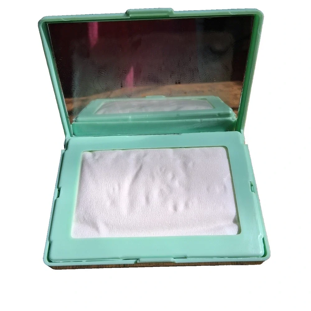 Tissue Mirror Compact Blue/Green Travel Portable‎ Water Resistant